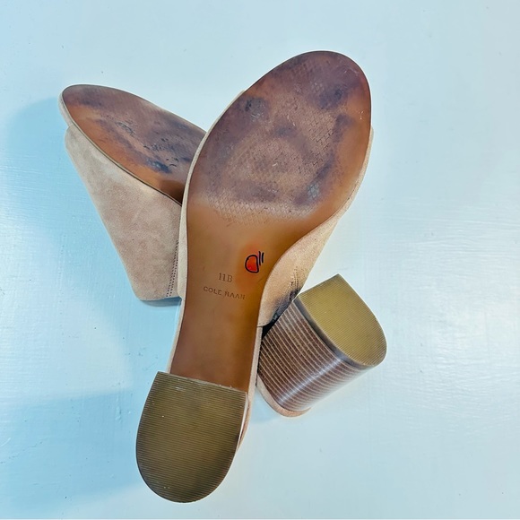 cole haan suede toe mule sandals beige size 11B - Picture 8 of 9